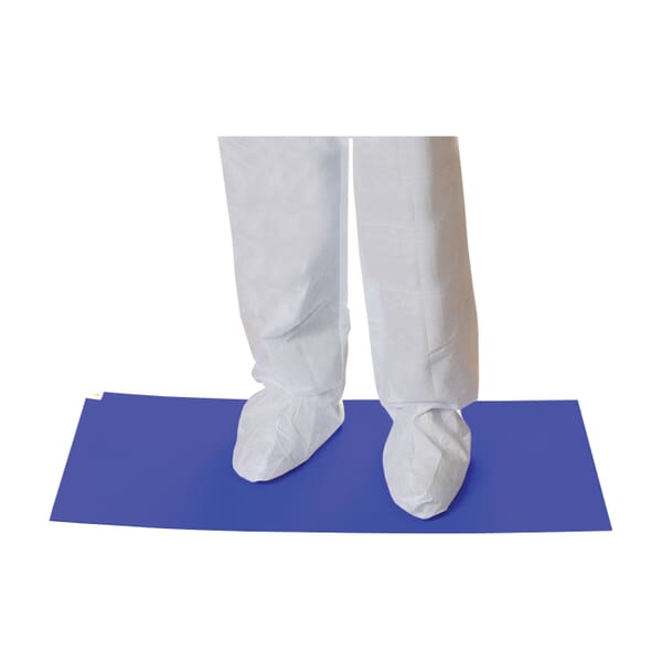 PIP CleanTeam 100-93-183638B Contamination Control Mat, 36 in L x 18 in W x 0.05 mm THK, Blue, Polyethylene