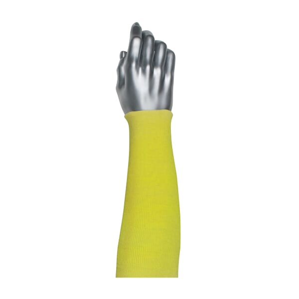 PIP Kut Gard 10-KS14S 10-KSS Cut-Resistant Sleeves, 3 in, 14 in L x 1 ply THK, Kevlar, Yellow