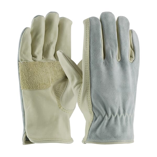 PIP Maximum Safety Ergonomic Anti-Vibration Gloves, Split Cowhide Leather, Slip-On/Open Cuff