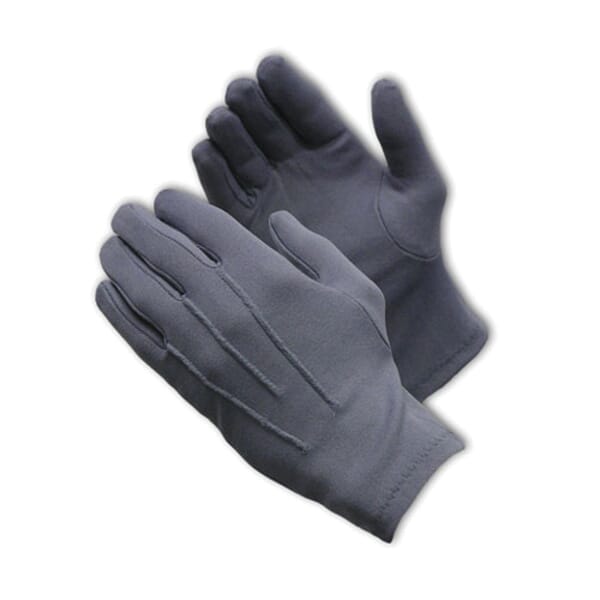 PIP Cabaret 130-600GM Cabaret Mens Dress Gloves With Raised Stitching on Back, Nylon, Gray, Unlined Lining, Open Cuff