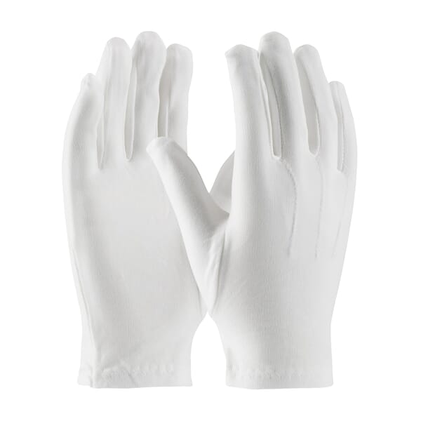 PIP Cabaret 130-600WL Cabaret Womens Dress Gloves With Raised Stitching on Back, Nylon, White, Unlined Lining, Open Cuff