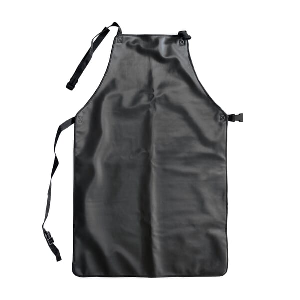 PIP Temp-Gard 202-2036 Extreme Temperature Apron, 36 in L x 24 in W, Liquid Proof Silicone, Black, Buckle Closure