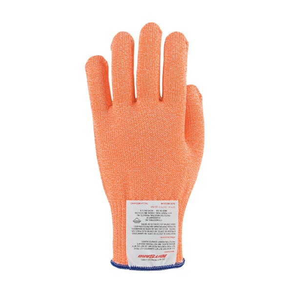 PIP 22-765OR/L 22-765OR Medium Weight Cut-Resistant Gloves, L, Uncoated Coating, Dyneema/Stainless Steel/Synthetic Fiber, Knit Wrist Cuff, Resists: Cut and Shrink, ANSI Cut-Resistance Level: A5