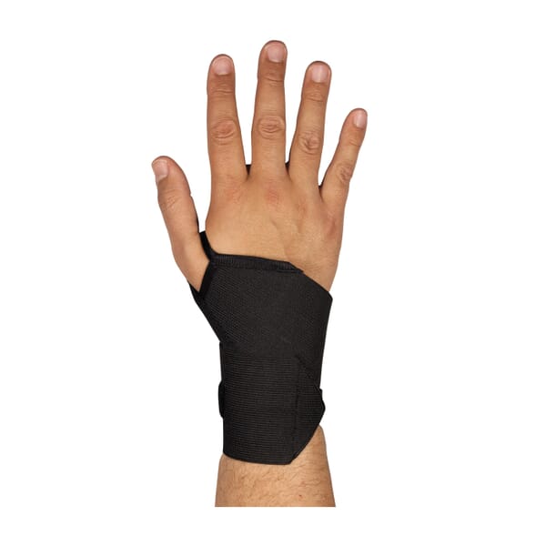 PIP 290-9011BLK Ambidextrous With Thumb Loop, Universal, Hook and Loop Closure, Elastic Strap, Black