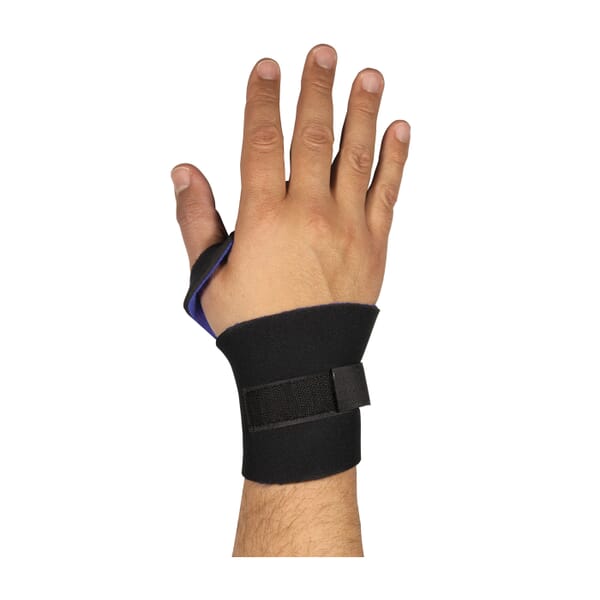 PIP 290-9015 Ambidextrous With Punched Thumb Loop, Universal, Hook and Loop Closure, Elastic Strap, Black