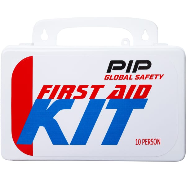 PIP 299-13210 Personal First Aid Kit, Wall Mount, 71 Components, Plastic Case