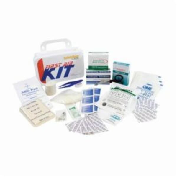 PIP 299-13210 Personal First Aid Kit, Wall Mount, 71 Components, Plastic Case