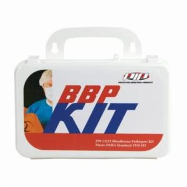 PIP 299-13215 Bloodborne Pathogens Kit, Wall Mount, 20 Components, Plastic Case