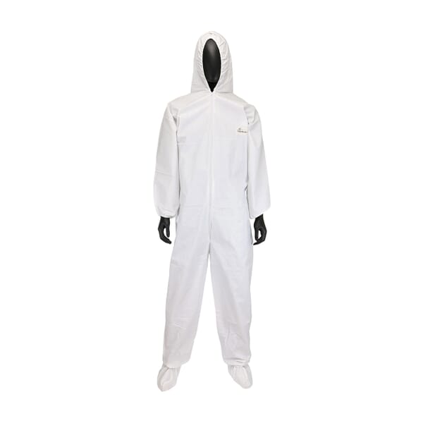 PIP 3609 BA Breathable Disposable Coverall With Elastic Ankle, White, Microporous Film Laminate