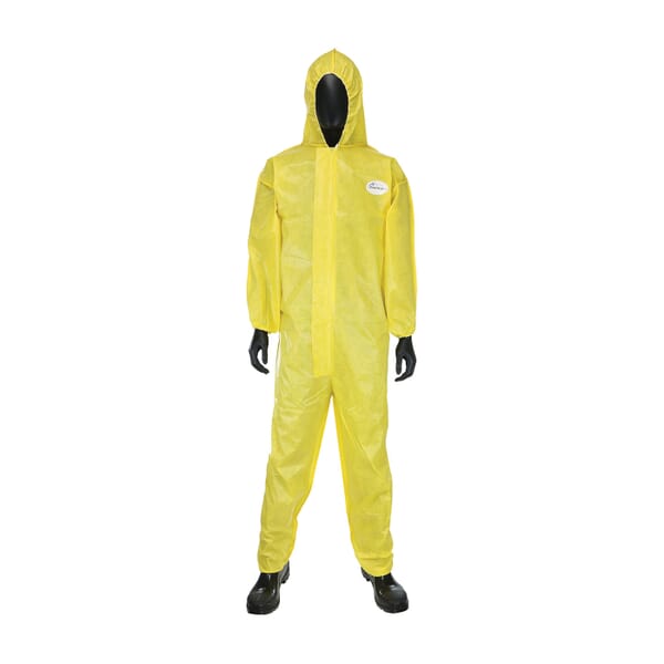 PIP 3678B UB Plus Ultimate Barrier Disposable Coverall With Hood, Yellow