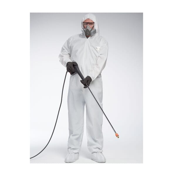 PIP 3709 UB Ultimate Barrier Chemical-Resistant Coverall, White, Polyethylene