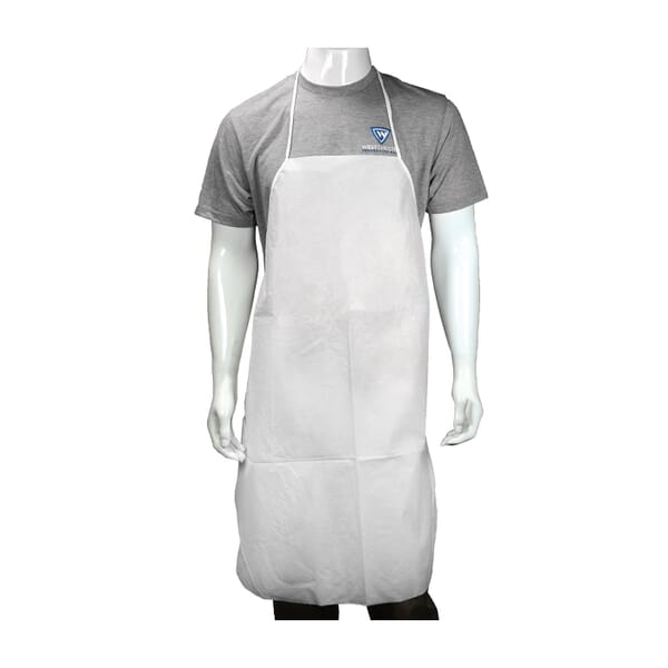 PIP 3722 Ultimate Barrier Disposable Apron, Universal, White, Polypropylene, 36 in L