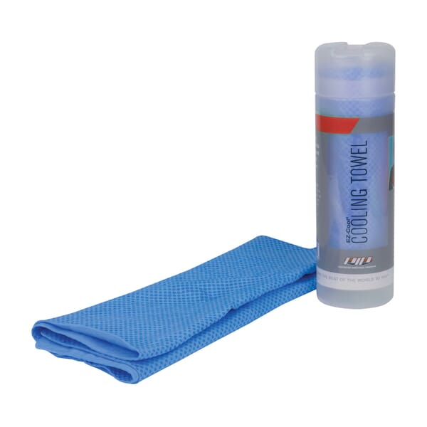 PIP 396-602-B EZ-Cool Evaporative Cooling Towel – Blue, Universal Size, PVA Material, 30s Soak, 1-7 Days Cooling, Reusable & Machine Washable