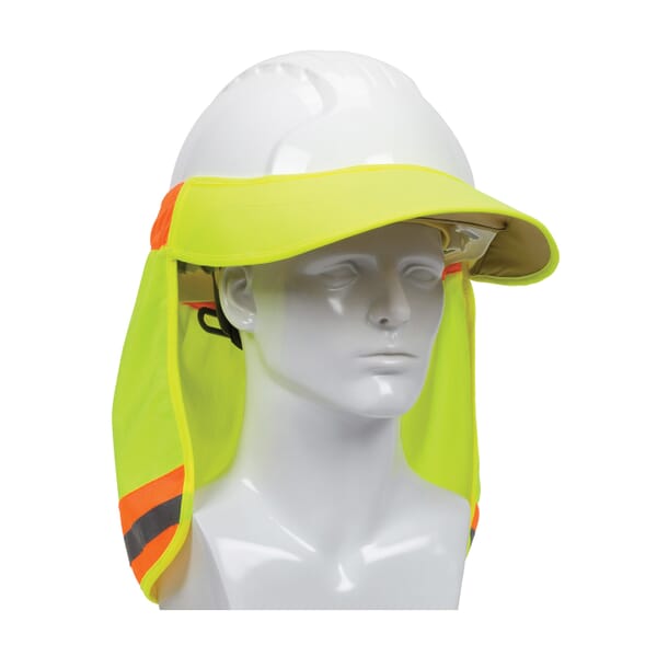 PIP 396-800-YEL EZ-Cool Hard Hat Visor and Neck Shade, For Use With Cap Style and Full Brim Hard Hats