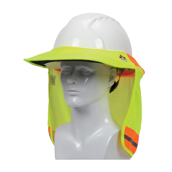 PIP 396-801FR-YEL EZ-Cool Hard Hat Visor and Neck Shade, For Use With Cap Style and Full Brim Hard Hats