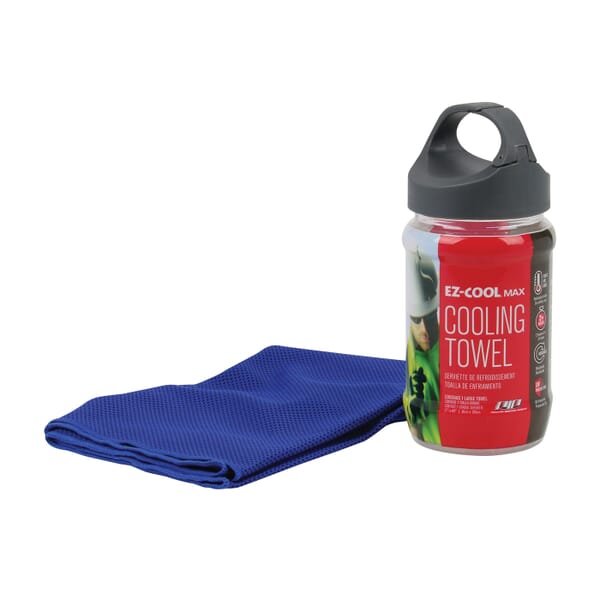 PIP 396-EZ900-NV EZ-Cool Max Evaporative Cooling Towel, Universal, Blue, 55% Nylon/45% Polyester