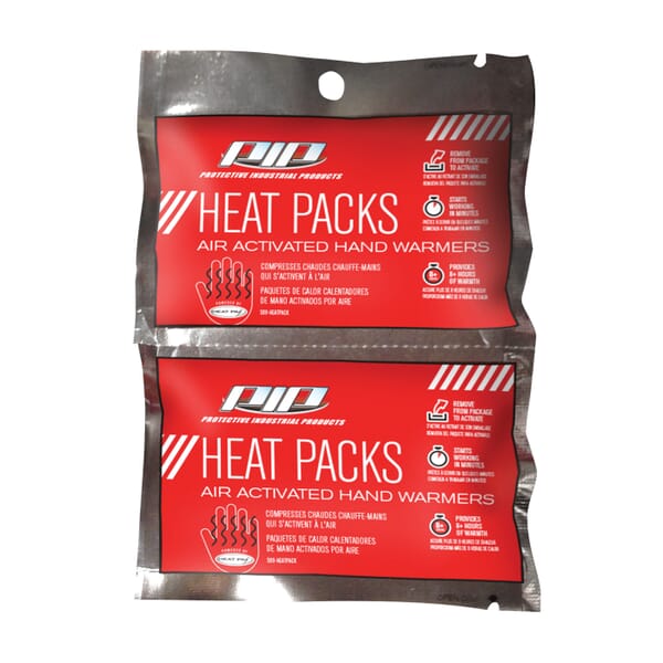 PIP 399-HEATPACK Hand Warmer Heat Pack, For Use With Headwear and Gloves, 8 hr Warming Time, Activates By Air, Red