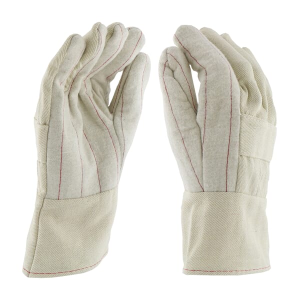 PIP 7900K Standard Weight Welding Gloves, L, Cotton, Off-White, Cotton Lining, Band Top Cuff, 10-3/4 in L, Resists: Abrasion, Heat and Wear
