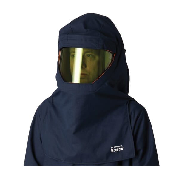 PIP 9150-52548 Single Layer Arc Flash Hood, Universal, Navy, 32 in L, Westex UltraSoft, 9 oz Fabric