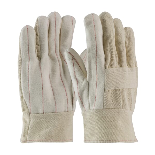 PIP 94-924 Premium Grade Hot Mill Gloves, Universal, Natural, Band Top Cuff, 10.6 in L
