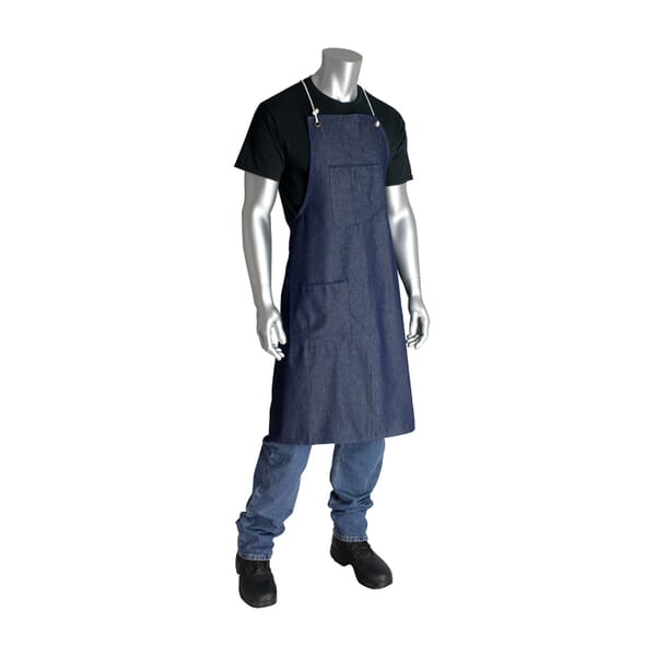 PIP 200-012 Bib Apron, Cotton Denim, 38 in L x 28 in W