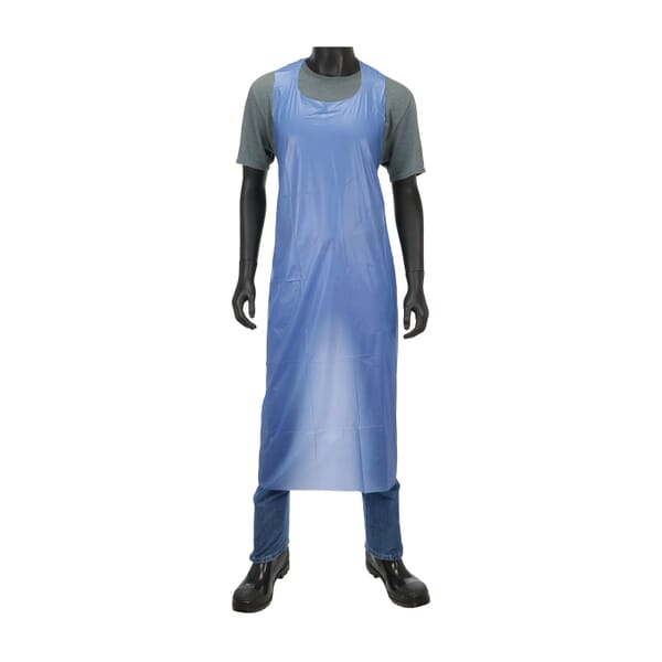 PIP UE4B-45 Die Cut Apron, Blue, Vinyl, 45 in L
