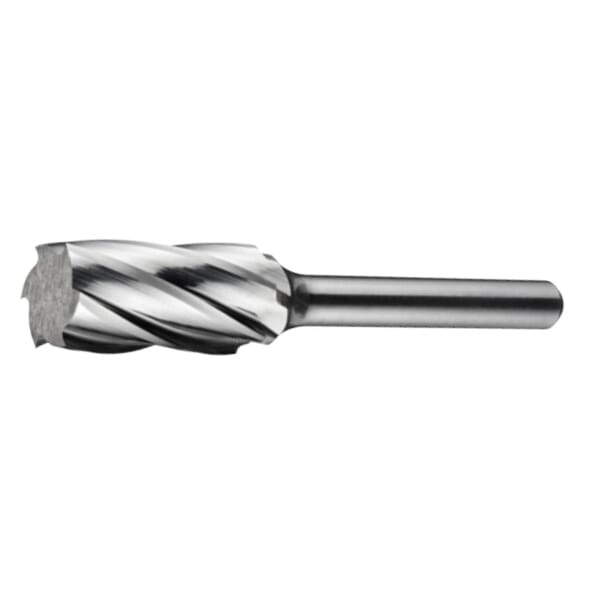 Precision Twist Drill 7466225 PTDSA-FM Carbide Burr, No End Cut End, Cylindrical Head, 5/8 in Dia Head, 1 in L of Cut, 2-3/4 in OAL, Aluminum Cut