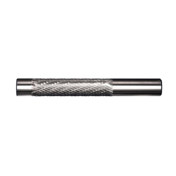 Precision Twist Drill 7466392 PTDPDM-DC Piloted Die Mill Carbide Burr, No End Cut End, Cylindrical Head, 1/4 in Dia Head, 1-1/4 in L of Cut, 3 in OAL, Double Cut