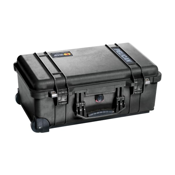 Pelican PROTECTOR CASE 1510-001-110 1510NF Carry-On Case With Lid Liner and Without Foam, 19-3/4 in L x 11 in W x 7.6 in H, 0.96 cu-ft, Polypropylene
