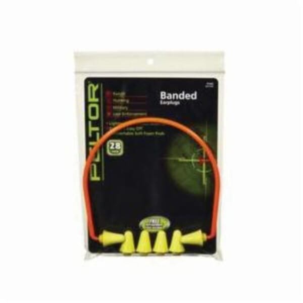 Peltor 7010332406 Banded Style Hearing Protector, 28 dB Noise Reduction, Yellow, ECCN EAR99 Classified