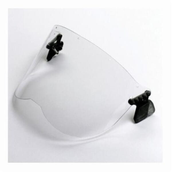 Peltor 093045-93622 Faceshield, For Use With P3EV/2 Hard Hat Adapter and Cap-Mounted Earmuffs, Clear Visor, Acetate Visor, 5-1/2 in H x 12-1/8 in W x 0.04 in THK Visor, ANSI Z87.1