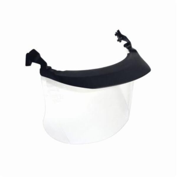 Peltor 9304593624 MultiVisor Faceshield System, For Use With P3EV/2 Hard Hat Adapter and Cap-Mounted Earmuffs, Clear Visor, Acetate Visor, 7 in H x 11.8 in W x 0.04 in THK Visor