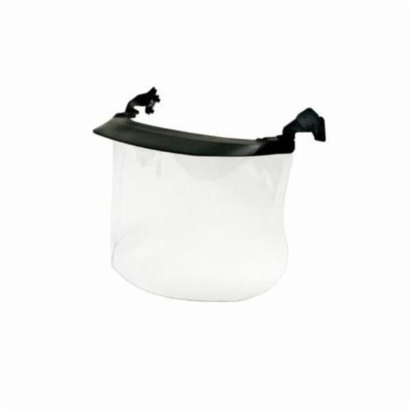 Peltor 9304593625 MultiVisor Faceshield System, For Use With P3EV/2 Hard Hat Adapter and Cap-Mounted Earmuffs, Clear Visor, Polycarbonate Glass Visor, 7 in H x 11.8 in W x 0.04 in THK Visor