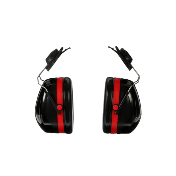 Peltor 7000002327 Noise Reduction Earmuff, 30 dB Noise Reduction, Black/Red, Hard Hat Attached Band Position, CSA Certified Class AL, ANSI S3.19-1974