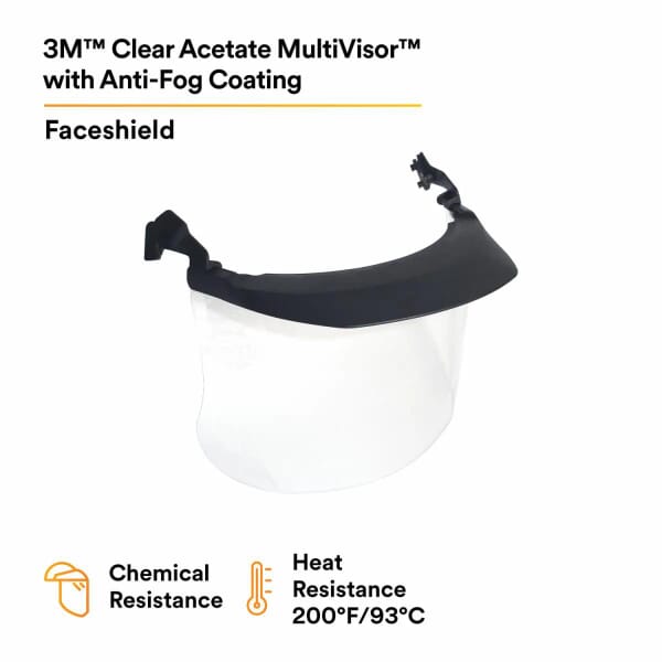 Peltor 7000103816 Faceshield, For Use With 3M Peltor Cap-mounted Earmuffs, Clear Visor, Acetate Visor, 7 in H 7 in W 0.04 in THK Visor, ANSI Z87.1