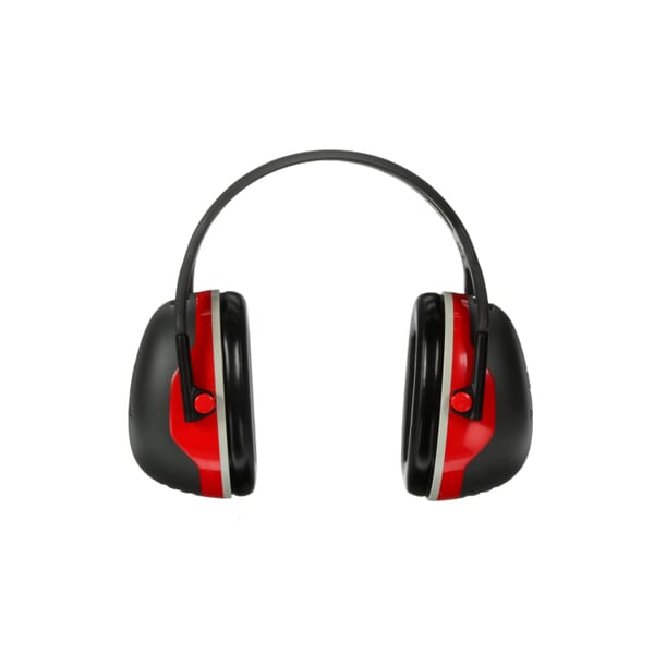 Peltor 7000104072 Noise Reduction Earmuff, 28 dB Noise Reduction, Black/Red, Over The Head Band Position, CSA Class AL