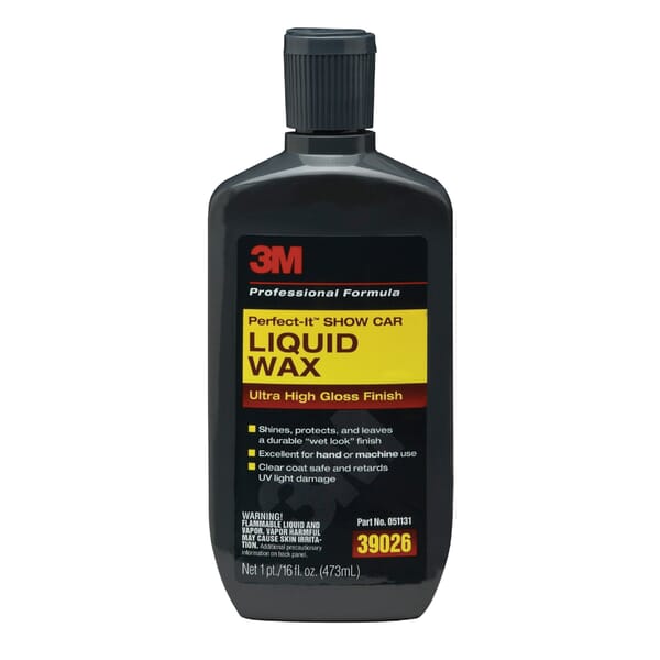 Perfect-It 7000016490 Show Car Liquid Wax, 16 oz Container Bottle Container, Little Odor/Scent, White, Liquid Form