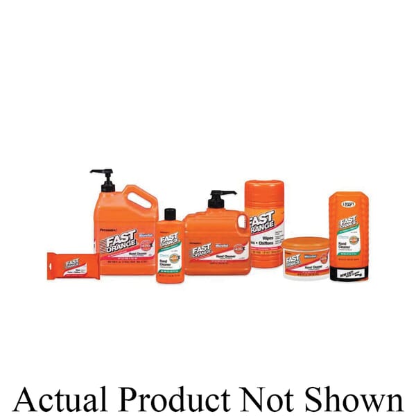 Fast Orange 25219 Heavy Duty Hand Cleaner With Pump, 1 gal Nominal, Bottle Package, Pumice Lotion Form, Citrus Odor/Scent, White