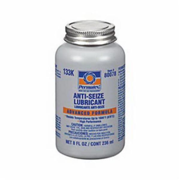 Permatex 80078 High Pressure High Temperature Anti-Seize Lubricant, 8 oz Brush-In Cap Bottle, Paste Form, Silver, 1.17