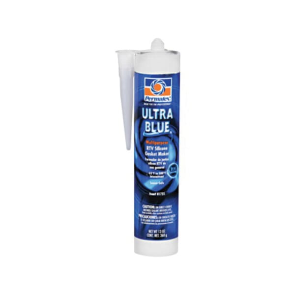 Permatex 81725 Ultra Blue Low Odor Multi-Purpose Non-Flammable Non-Toxic RTV Gasket Maker, 13 oz Cartridge