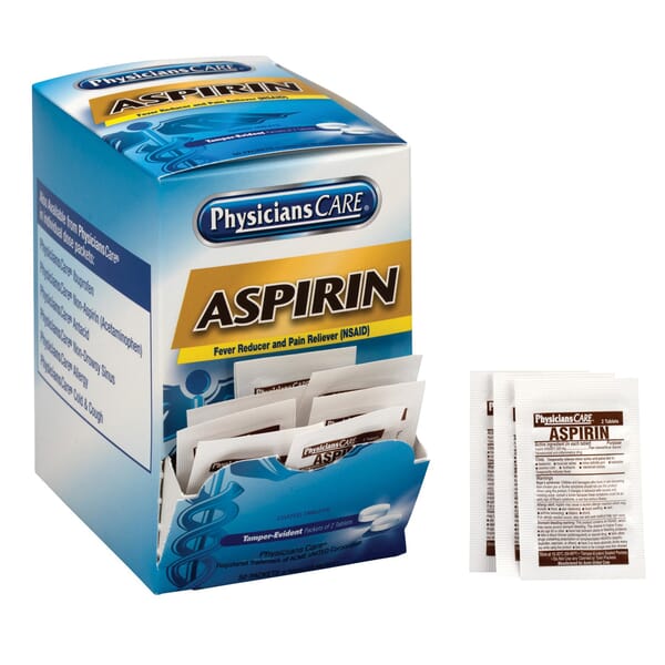 PhysiciansCare 90014-004 Aspirin Tablet, 100 Count, Box Package, Formula: 325 mg Aspirin