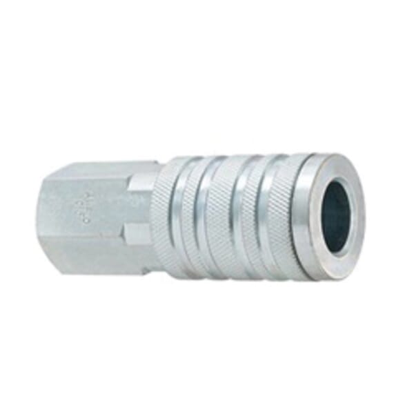 Plews T-Style C10 Automotive E Style FNPT Coupler, 300 psi Maximum Working Pressure, 1/2 in Size, Steel