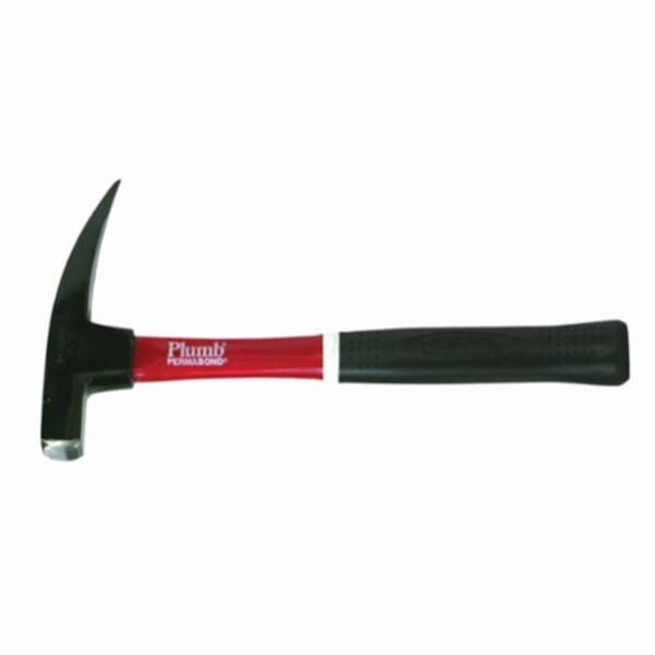 Plumb 11423 Prospectors Hammer With Comfort Grip, 16 oz Forged Steel Head, 12-1/2 in OAL, Fiberglass Handle