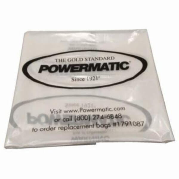 Powermatic 1791087 PMCPB-20 Collection Bag, 20 in, For Use With Dust Collectors, Plastic, Clear redirect to product page