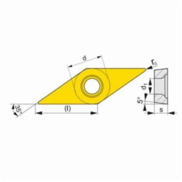 Pramet 6756265 Turning Insert, ANSI Code: VBMT 331-UR TT310, VBMT Insert, Material Grade: M, P, 331 Insert, Diamond Shape, 16 Seat, Positive Rake, For Use On Stainless Steel and Steel, Carbide, Manufacturers Grade: TT310