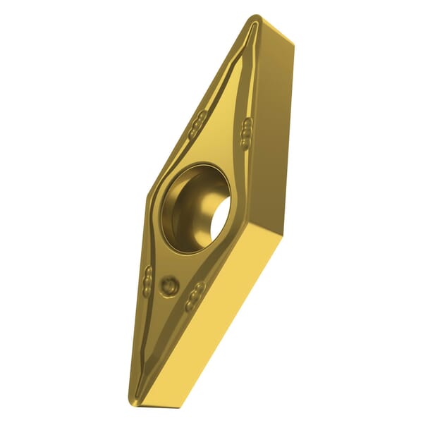 Pramet 6753655 Turning Insert, ANSI Code: VBMT 330.5-FM T8330, VBMT Insert, Material Grade: H, K, M, N, P, S, 330.5 Insert, Diamond Shape, 16 Seat, Positive Rake, Carbide, Manufacturers Grade: T8330