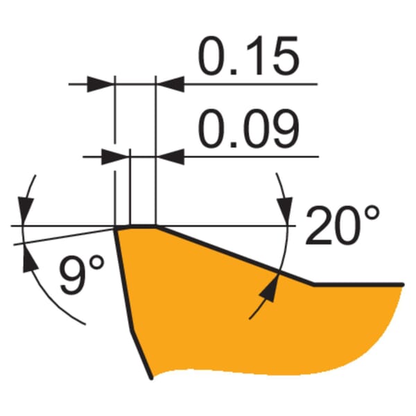 Pramet 6754610 Positive Milling Insert, SDMT Insert, 120508 Insert, Carbide, Manufacturers Grade: M9315, Squared Shape