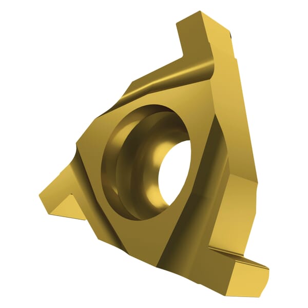 Pramet 6755083 External Grooving Insert, Triangular Shape, TN Insert, Left Hand Cutting, 0.073 in W Cutting, Manufacturers Grade: T8330, PVD Coated, Material Grade: H, K, M, N, P, S