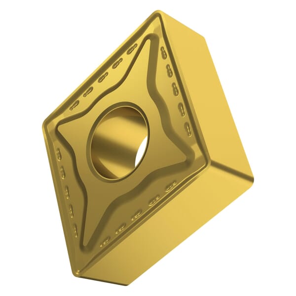 Pramet 6755122 Turning Insert, ANSI Code: CNMG 433-RM:T8330, CNMG Insert, Material Grade: H, K, M, N, P, S, 433 Insert, Diamond Shape, 12 Seat, Negative Rake, For Use On Hardened Steel, Cast Iron, Stainless Steel, Aluminum, Steel and Titanium/Super Alloys
