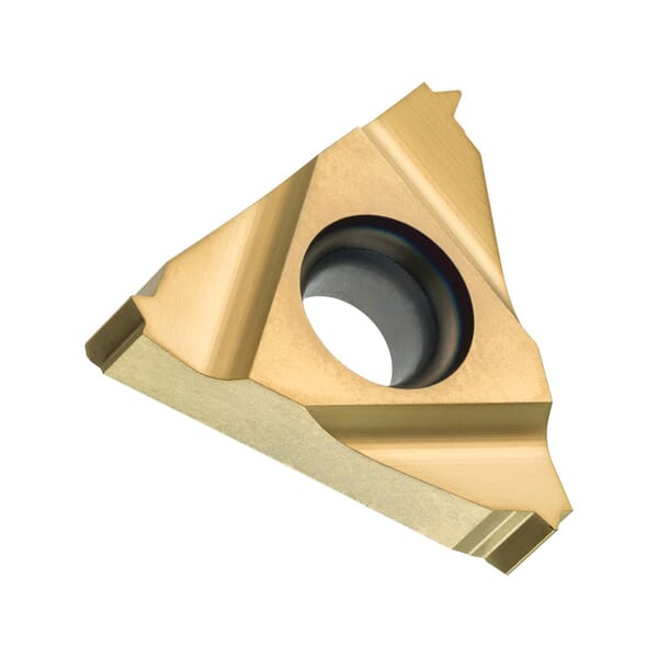 Pramet 6755298 Full Profile Negative Threading Insert, TN Insert, Triangular Shape, 16 TPI, Internal Thread, UN Thread, Left Hand Cutting, Manufacturers Grade: T8030, Material Grade: H, K, M, N, P, S